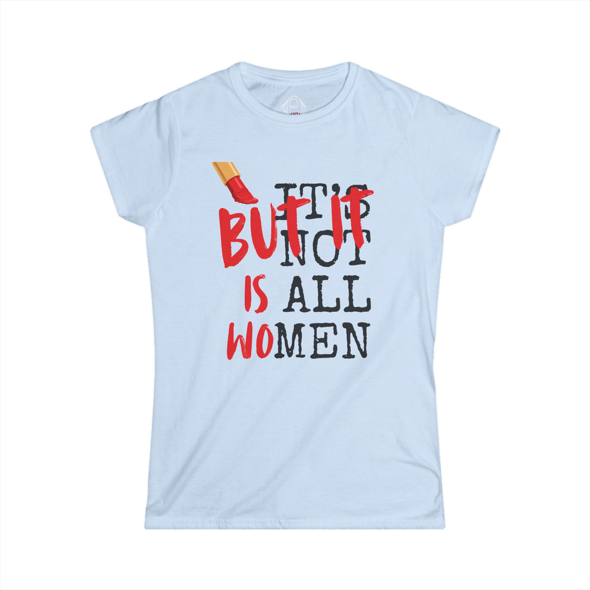 Women's White Crewneck T‑Shirt