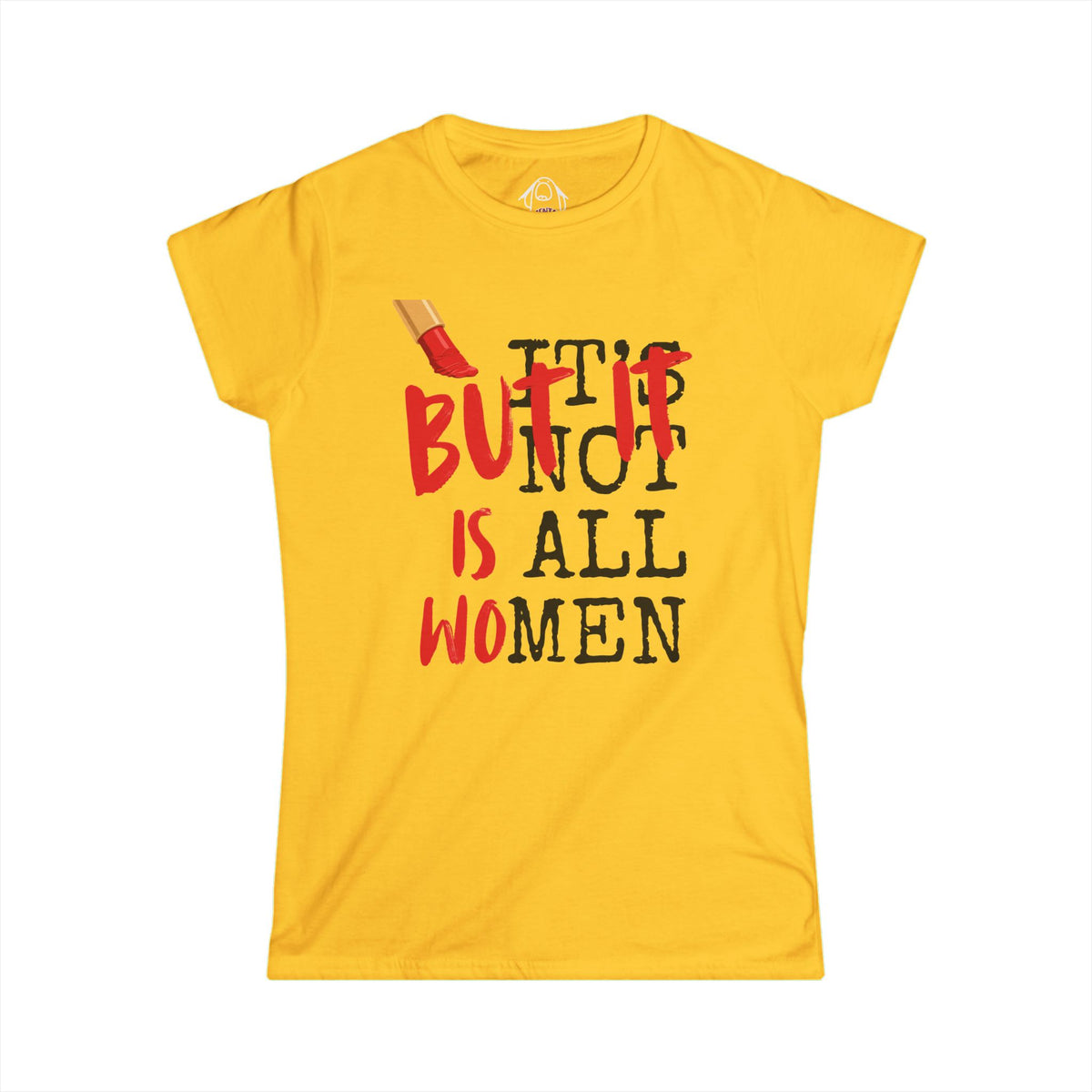 Women's White Crewneck T‑Shirt