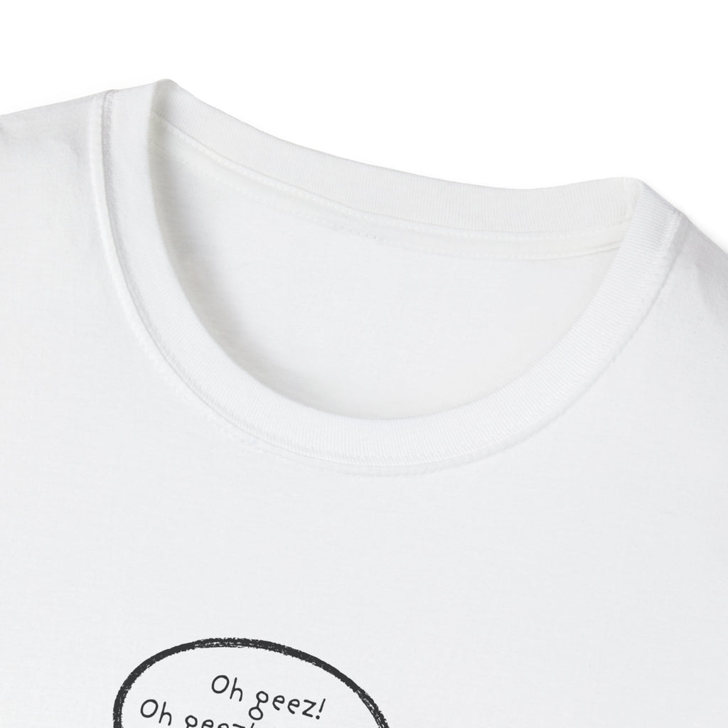 Funny Fire & Ghost Cartoon T-Shirt — “Dude, you’re fine!” Graphic Tee