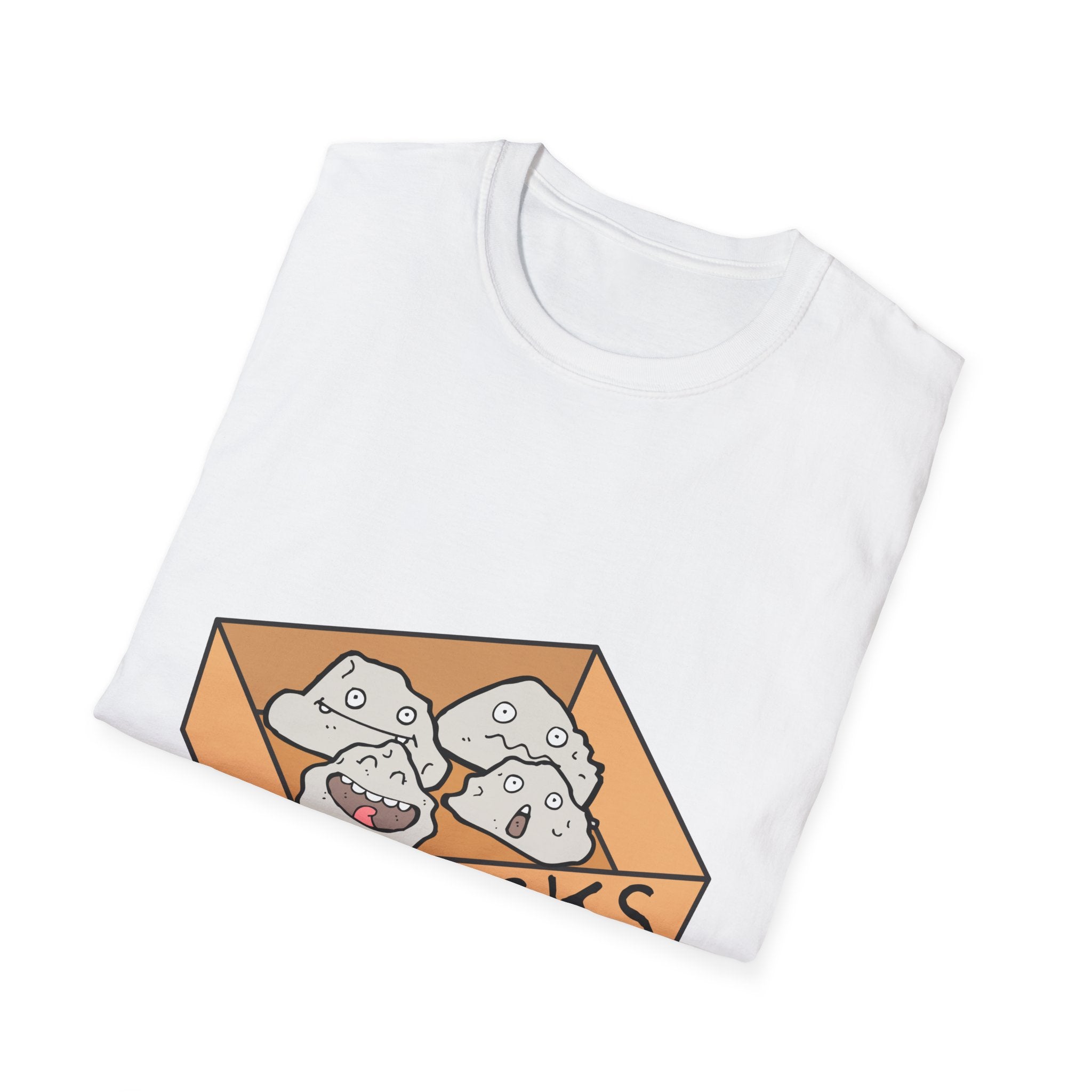 Dumber Than a... T-Shirt — Cute Cartoon Box of Rocks Graphic Tee