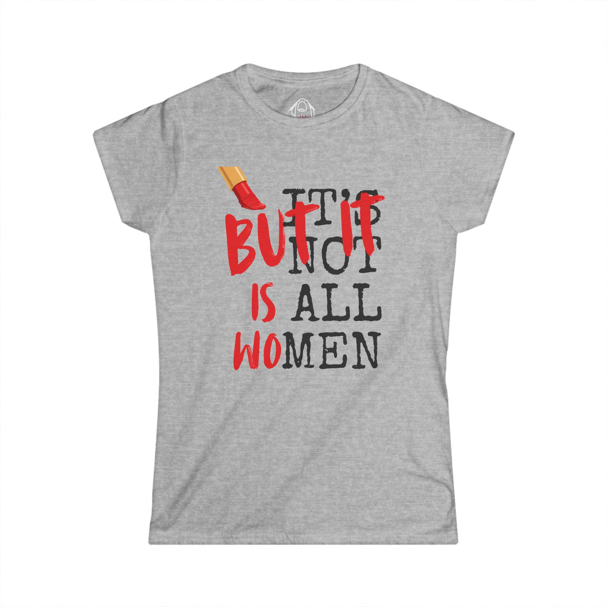 Women's White Crewneck T‑Shirt